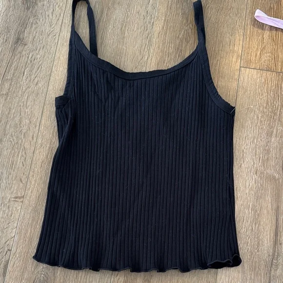 Old Navy Ribbed Tank Tops - Black, Blue, and Pink - Picture 2 of 5